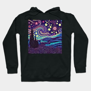 Astronomical Abstract and Starry Night Hoodie